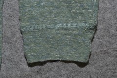 True Grit Henley Shirt Mens XL Green Long Sleeve Slub Knit Cotton Rayon Heather