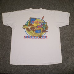 VTG Hard Rock Cafe Tshirt Mens XL White San Antonio Texas Guitar Snake Print USA