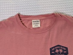 Siesta Key Beach Florida One Happy Island Souvenir T-shirt Size M ComfortWash