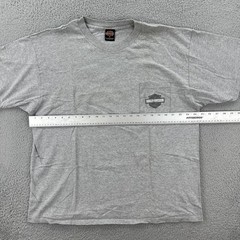 Vtg Harley-Davidson Motorcycles Mens XL Gray Pocket T Shirt Chandler Arizona Y2K
