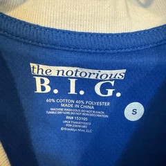 The Notorious B.I.G. Men’s Blue S T-Shirt 72 Brooklyn Mint Cotton Blend Hip Hop