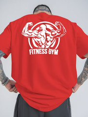 Mens Fitness Summer Sports T-Shirt Casual Breathable Crew Neck Relaxed Fit Tee