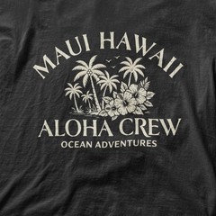 Maui Hawaii Souvenir Black T Shirt