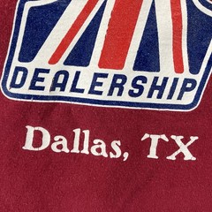 VTG 90s Triumph Motorcycles MENS LARGE Burgundy Spellout Dallas Texas RPM *wear*