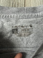 Gray Carhartt pocket tee 2xl