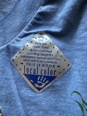 NWT Local Color Art Clothes Adult L Hand Dyed Single Stitch T-Shirt Whales Maui