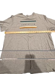 Hurley Mens XXL Gray Logo Graphic T Shirt Short Sleeve Surf Skate