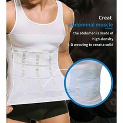 Men’s Body Shaper Toning T-Shirt Ultra Durable Compression Vest Tops Undershirts