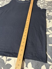 MINT Vtg 90s Expressions Blank Tank Top Navy L USA Single Stitch Paper Tag