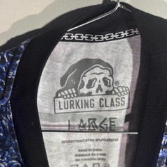 Lurking Class blue all over print gore tee Size L