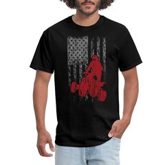 ATV QUad USA Flag Grunge Men’s T-Shirt