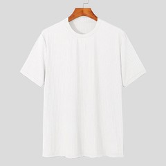 Men Summer Light Luxury Loose Knit Shirt Tshirt Casual Beach Summer Tee Top Gift
