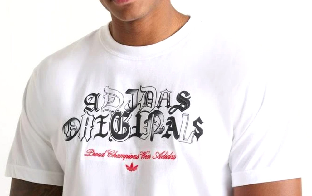 NEW MENS ADIDAS ORIGINALS SCRIPT LOGO TREFOIL TEE SHIRT ~SIZE MEDIUM #KE1053