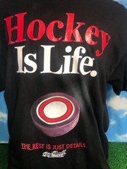 Hockey is life T-shirt Shirt XL Big ball sports Black C31