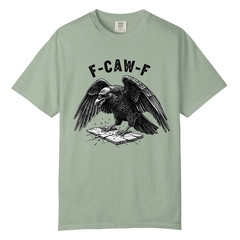 F CAW F Raven T Shirt Design, Comfort Colors T Shirt, Unisex Streetwear Tee