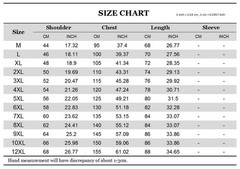 Men Sporty Big And Tall Lace and Shark Cotton T-Shirt M-12XL