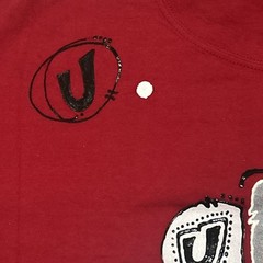Unique Clothing “abstract Design” Hand Painted XL Red T-Shirt – One Of One Art