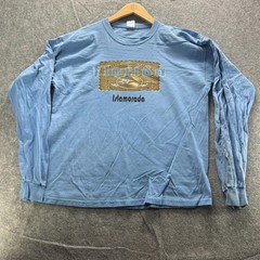 District Threads Shirt Mens XL Blue Florida Islamorada Graphic Long Sleeve