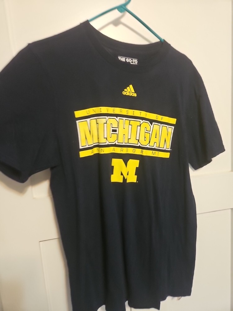 ADIDAS The Go-To Tee Mens Medium University Of Michigan