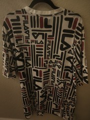 FILA Men’s 4XL Big & Tall White/Black/Red Graphic Logo Crewneck Tee