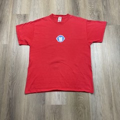 Vintage Chaz Monkey Face Shirt Mens XL Red Fruit of the Loom Graphic Tee 90s