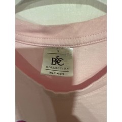 B&C Collection Hinata Hyuga Naruto Pink Graphic Tee Shirt Small E190 Anime Manga