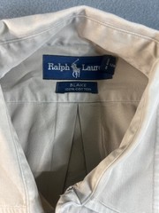 Ralph Lauren Blake Vintage Button-Down Shirt Beige Oversized Men’s MED