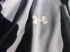 NWT Under Armour Loose Fit Trophy polo, men’s LT, XL, heather gray, poly.