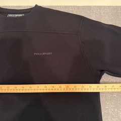 Polo Sport Ralph Lauren Vintage Mens XL Black Waffle Knit Thermal Drawstring Hem