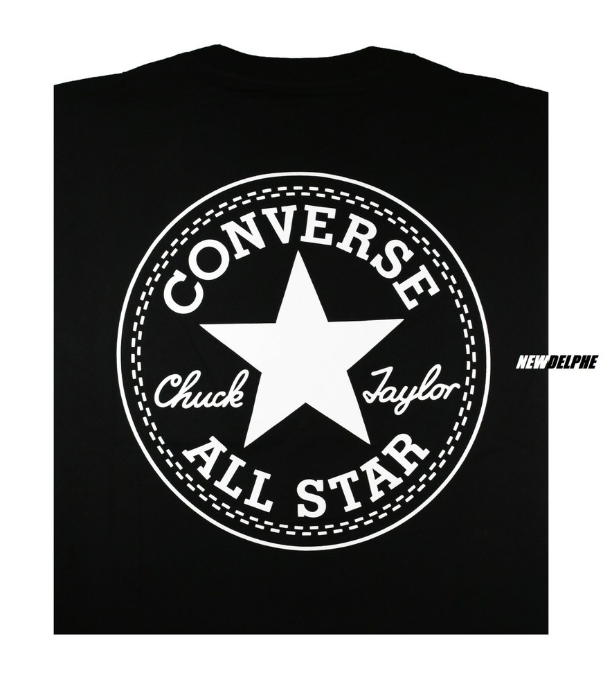 NWT Converse Men SS Crew T-Shirt Tee “CHUCK TAYLOR BIG ALL STAR PATCH EDITION”