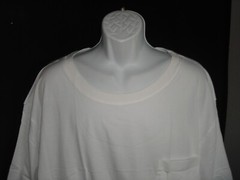 NEW “KING SIZE” White 100% Cotton w/Pocket S/S T-shirt Men’s Sz. 5XLT