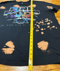 Pink Floyd Dark Side The Moon Shirt XL Custom Bleach Acid Wash Grunge Band Tee