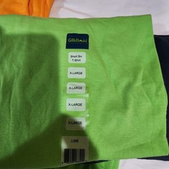 Gildan Men Hvy Cotton Solid Short Sleeves T-Shirt (Lot Of 5) Mix Color Lot (#2)