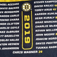 Boston Bruins Stanley Cup Finals 2019 T Shirt Sz Small Team Roster