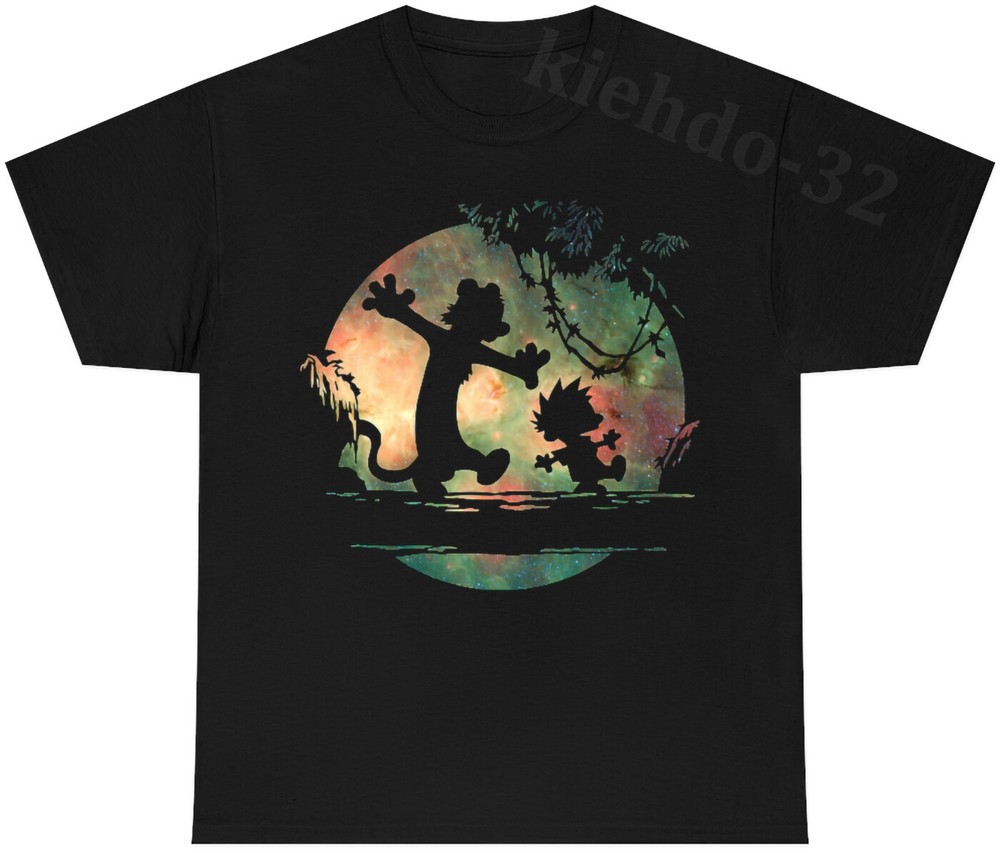 Calvin And Hobbes Galaxy 90s Comics Fan Vintage S-5XL T-Shirt Men Women Unisex
