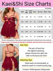 Unwrap Me Ribbon Split Back Flowy Gifts Plus Size Lingerie 2 PCS
