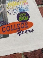 Vintage 1994 Saved by the Bell The College Years Cast T Shirt NBC Single Stitch