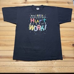 Vintage 90s After Fifty Funny Birthday Celebration Confetti Graphic T-Shirt – XL