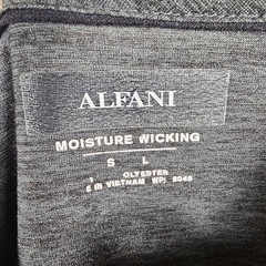 Alfani Men’s Gray Moisture Wicking V-Neck T-Shirt, Size: Small