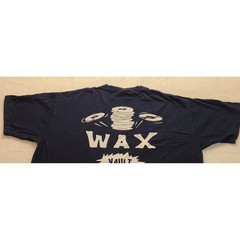 101 Wax Vault Graphic T-Shirt Men’s XL Navy Blue Vinyl Record Music Tee Cotton