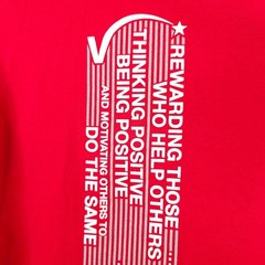 The Positive Side T Shirt Mens Size Medium Red Help Others