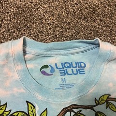 Liquid Blue 2014 Men T Shirt Alice In Wonderland We’re All Mad Here Tie Dye Sz M