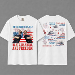 Step Brothers Brand On The Fourth Of July , Boats Hoes And Freedom Parody Shirt
