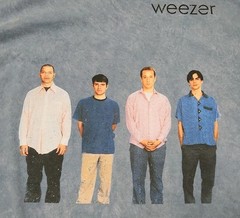 Weezer Blue Album Tour 1994 Large Mens Mineral Wash Tee Ripple Junction