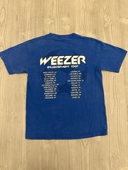 Vintage 2002 Weezer Enlightenment Tour T-Shirt Medium Blue Y2K Alstyle AAA