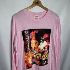 SS19 2019 Supreme NYC Sekintani La Norihiro Longsleeve Tee in Pink M