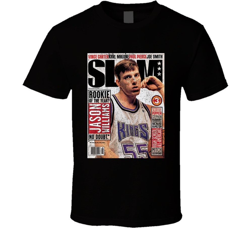 Jason Williams Slam Magazine Cover August 1999 Sacarmento Basketball Fan T Shirt