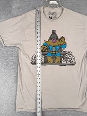 Thanos Marvel Shirt Men Medium Gray 100% Cotton Crew Neck Short Sleeve LootCrate