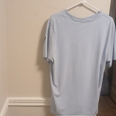 Jordan Jumpman Logo Blue Cotton Graphic Crew Neck Short Sleeve T-Shirt L