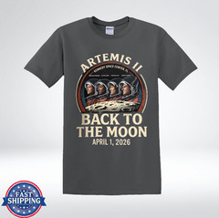 Artemis II Back To The Moon 2026 Shirt NASA Crew Astronaut Graphic T-Shirt